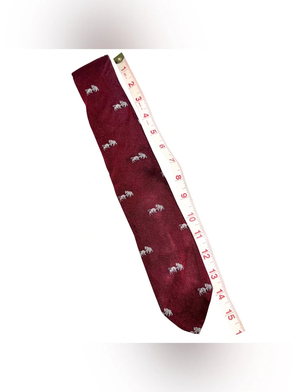 Men's Burgundy Patterned Neck Tie‎